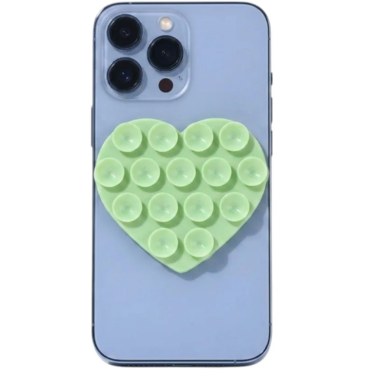 Heart-Shaped Silicone Suction Pad