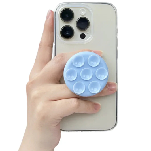 Round Silicone Suction Pad for Phone | Sticky Finger Grip Stand
