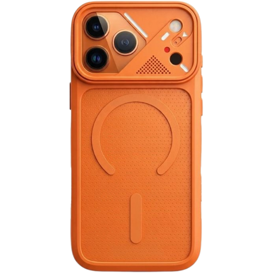 Shockproof Hybrid Bumper Clear Case for iPhone | MagSafe Armor Cooling Cover
