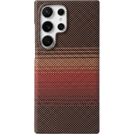 Thin Magnetic Carbon Fiber Texture Case For Samsung Galaxy