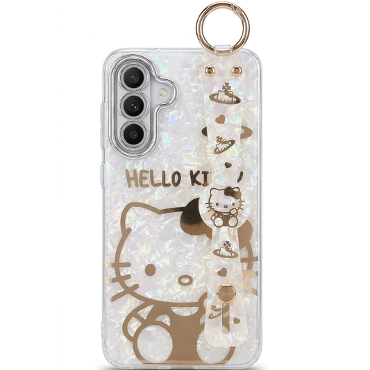 Trendy Girlish Glossy Sanrio Hello Kitty Case For Samsung