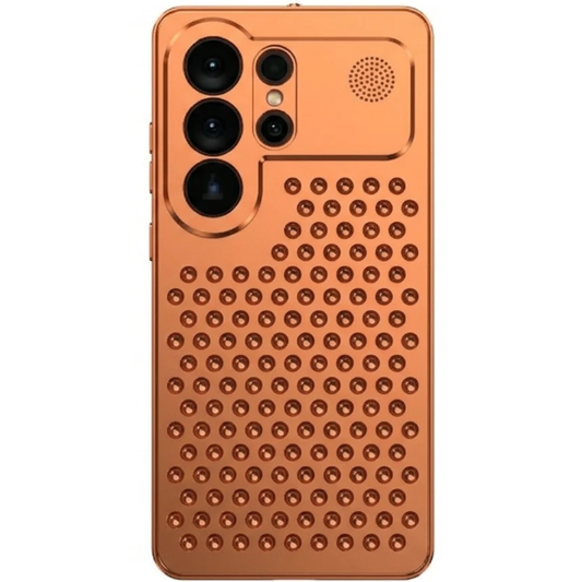 Metal Frame Cooling Case for Samsung Galaxy | Hollow Out Heat Dissipation Aluminum Cover | Hard 2-in-1 Shockproof Bumper Case