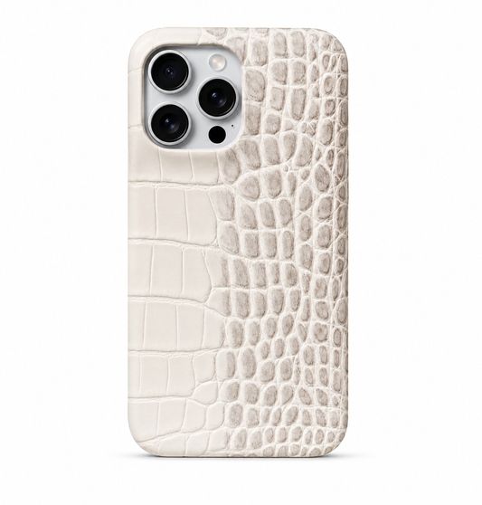 Crocodile Pattern Leather Case For iPhone | Ombre Gradient Shockproof Cover For Phone