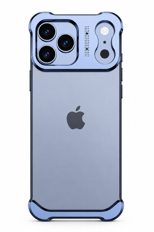 Titanium Alloy Bumper Case For iPhone | Lens Protector Borderless Metal Phone Cover