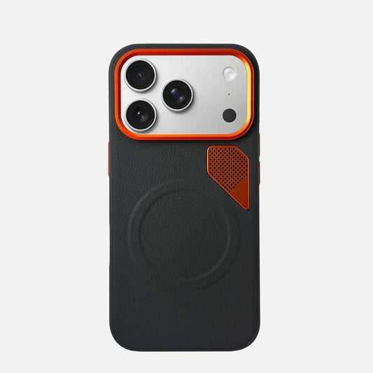 Business Magnetic PU Leather Bumper Case For iPhone | MagSafe Shockproof Cover