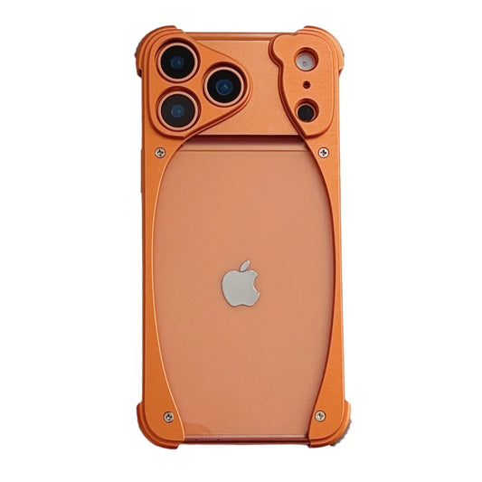 Metal Aluminum Alloy Frame Phone Case For iPhone | Acrylic Transparent Phone Cover