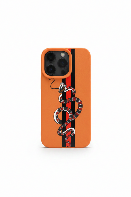 Coiled Snake Striped Phone Case for iPhone