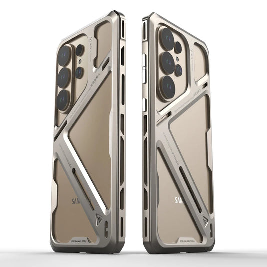Metal Armor Frame Aluminum Alloy Back Cover for Samsung
