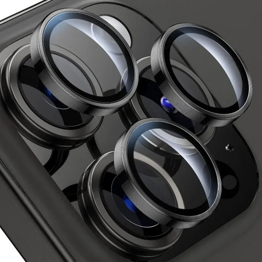 2 Pcs Camera Lens Protector For iPhone | Diamond Metal Protective Glass