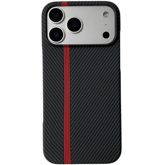 Leather Carbon Fiber Kevlar Pattern Phone Case for iPhone