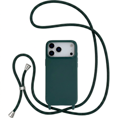 Crossbody Lanyard Cord Liquid Silicone Soft Case for iPhone