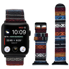The Artisan Weave Collection: Printed Fabric Apple Watch Straps