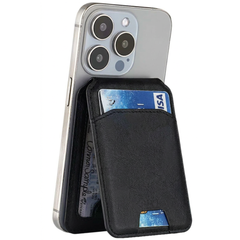 PU Leather Magnetic Card Holder With Stand | Credit Card Pocket | Magsafe Card Holder