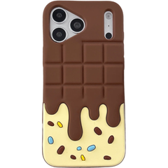3D Melting Chocolate Bar Phone Case for iPhone | Shockproof Soft Silicone Case
