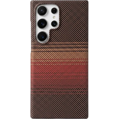 Thin Magnetic Carbon Fiber Texture Case For Samsung Galaxy