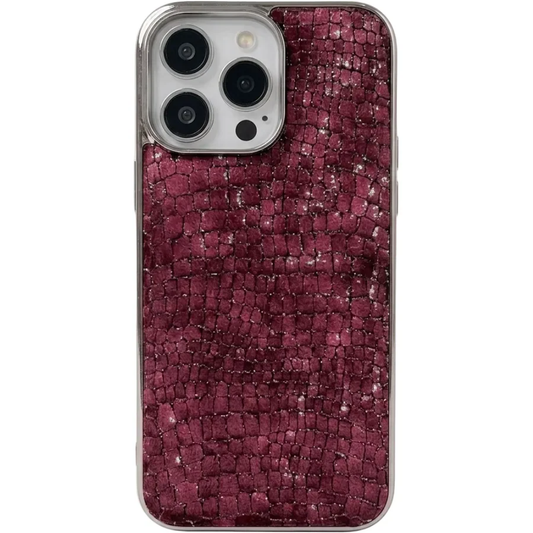 Glossy Crocodile Pattern Case For iPhone