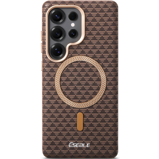 Faux Leather Magnetic Phone Case For Samsung Galaxy