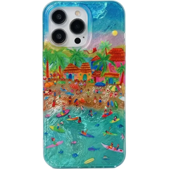 Artistic Beach Phone Case For iPhone | Silicone Soft Cover
