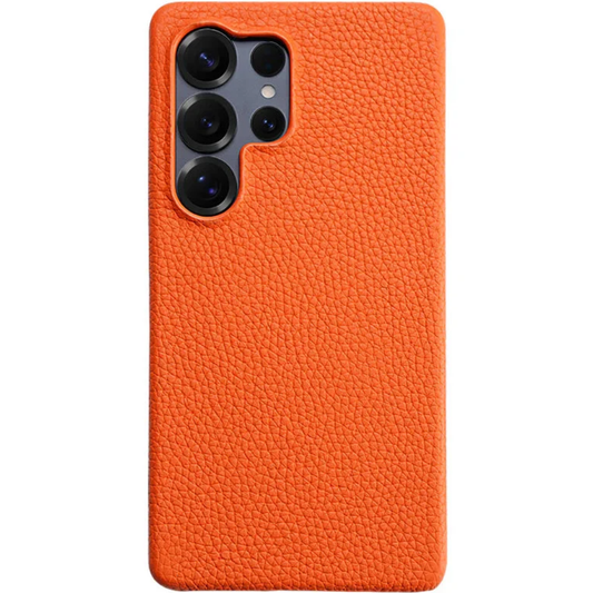 Cowhide Leather Magnetic Case for Samsung Galaxy