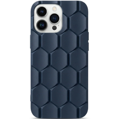 3D Honeycomb Cube Matte Phone Case For iPhone | Soft Silicone Shockproof Armor Cover