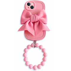 3D Bow Phone Case For iPhone with Bracelet