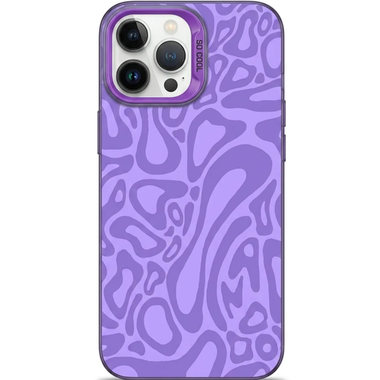 Aesthetic Retro Swirl iPhone Case | Wavy Groovy Pattern Protective Cover