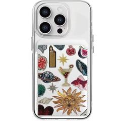 Artistic Leather Card Wallet for Phone | MagSafe Card Holder
