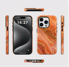 Soft Magnetic Marble Phone Case For iPhone