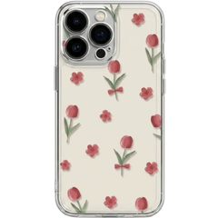 Floral Pattern Protective Cover for iPhone | Transparent Soft Cover