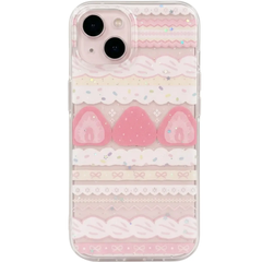 Cute Girly Strawberry Shockproof Protective Phone Case for iPhone