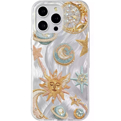 Golden Mystic Sky Celestial Print Case for iPhone
