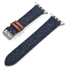 Vintage Woolen Leather Strap For Apple Watch