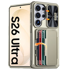 Rugged Full Body Wallet Case For Samsung Galaxy S26 Ultra | 4-Card Holder | Camera Shield | Kickstand