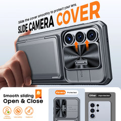 Rugged Full Body Wallet Case For Samsung Galaxy S26 Ultra | 4-Card Holder | Camera Shield | Kickstand