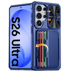 Rugged Full Body Wallet Case For Samsung Galaxy S26 Ultra | 4-Card Holder | Camera Shield | Kickstand