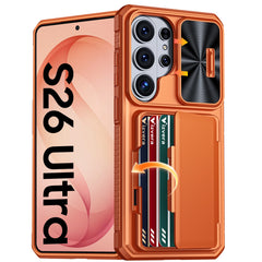 Rugged Full Body Wallet Case For Samsung Galaxy S26 Ultra | 4-Card Holder | Camera Shield | Kickstand