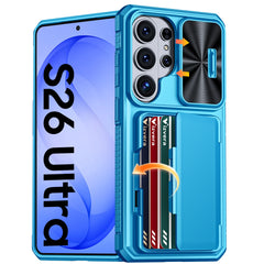 Rugged Full Body Wallet Case For Samsung Galaxy S26 Ultra | 4-Card Holder | Camera Shield | Kickstand