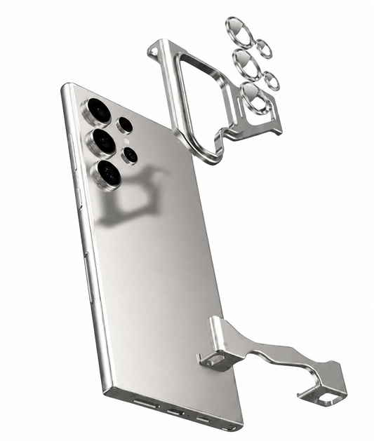 Aluminum Alloy Bumper Case for Samsung Galaxy | Camera Lens Protector | Bracket Stand