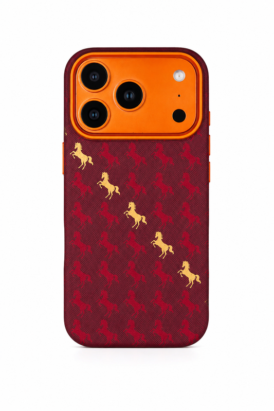 Galloping Horse Carbon Fiber Phone Case for iPhone