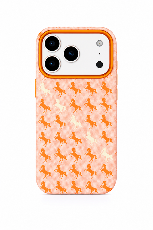 Galloping Horse Carbon Fiber Phone Case for iPhone