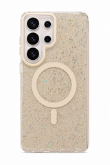 Transparent  Glitter Magnetic Phone Case For Samsung Galaxy | Shockproof Bumper Cover