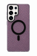 Transparent  Glitter Magnetic Phone Case For Samsung Galaxy | Shockproof Bumper Cover
