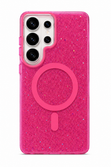 Transparent  Glitter Magnetic Phone Case For Samsung Galaxy | Shockproof Bumper Cover