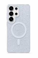 Transparent  Glitter Magnetic Phone Case For Samsung Galaxy | Shockproof Bumper Cover