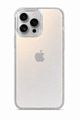 Transparent Sparkly Glitter Case for iPhone | Slim Clear Soft TPU Shockproof Bling Phone Cover