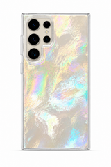 Silicone Laser Silver Gradient MagSafe Phone Case for Samsung Galaxy