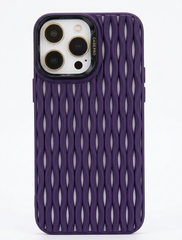 Breathable Heat Mesh Woven Pattern Silicone Case For iPhone | Cooling Shockproof Soft Cover