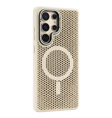 Honeycomb Mesh Cooling MagSafe Case for Samsung Galaxy with Alloy Lens Bracket