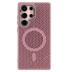 Honeycomb Mesh Cooling MagSafe Case for Samsung Galaxy with Alloy Lens Bracket