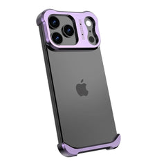 Titanium Alloy Bumper Case For iPhone | Lens Protector Borderless Metal Phone Cover